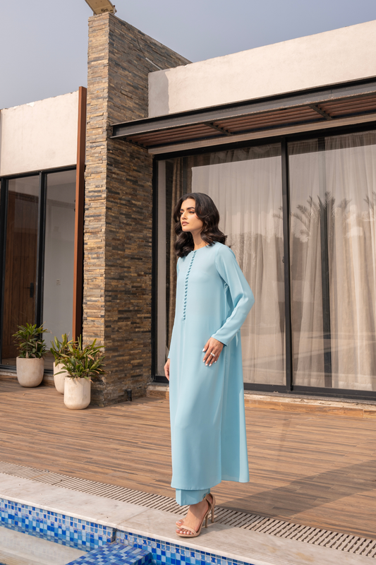 Aqua Turquoise Coord Set