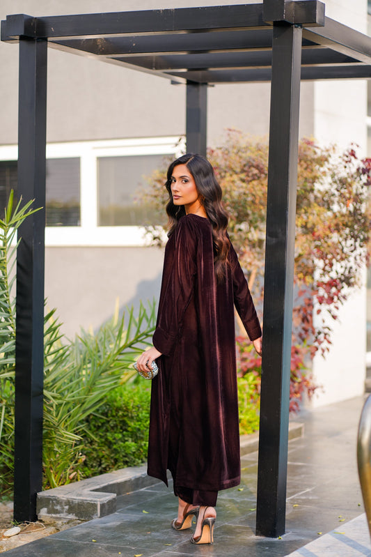 Chocolate Velvet Coord Set