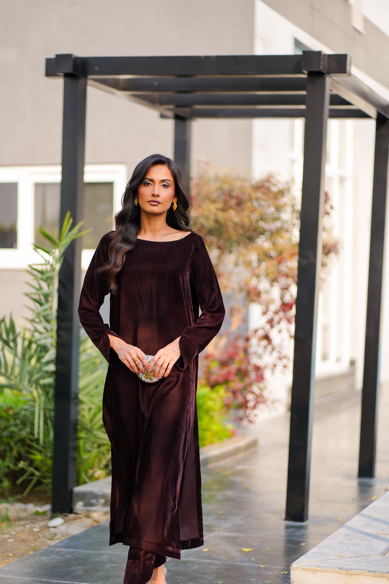 Chocolate Velvet Coord Set