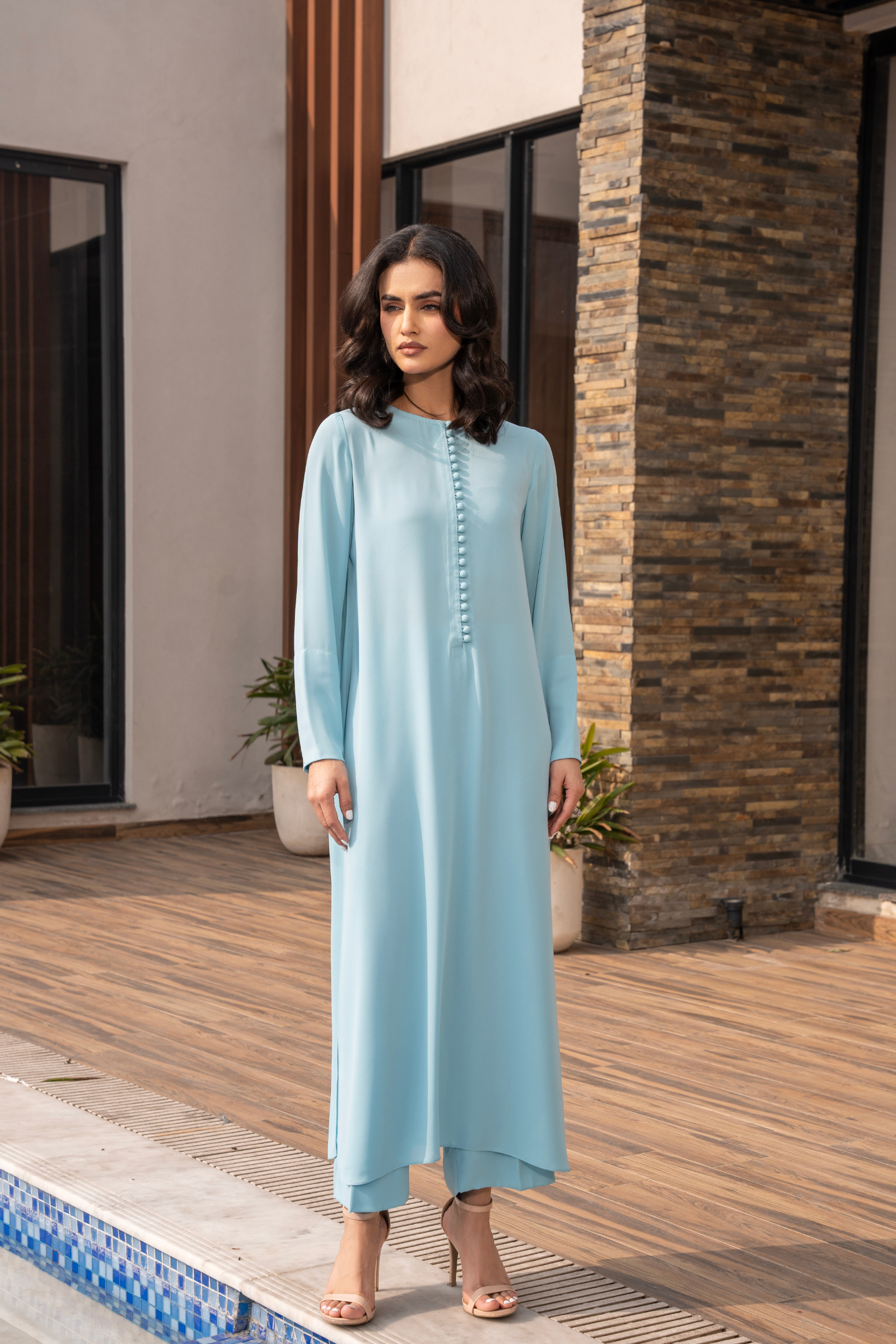 Aqua Turquoise Coord Set