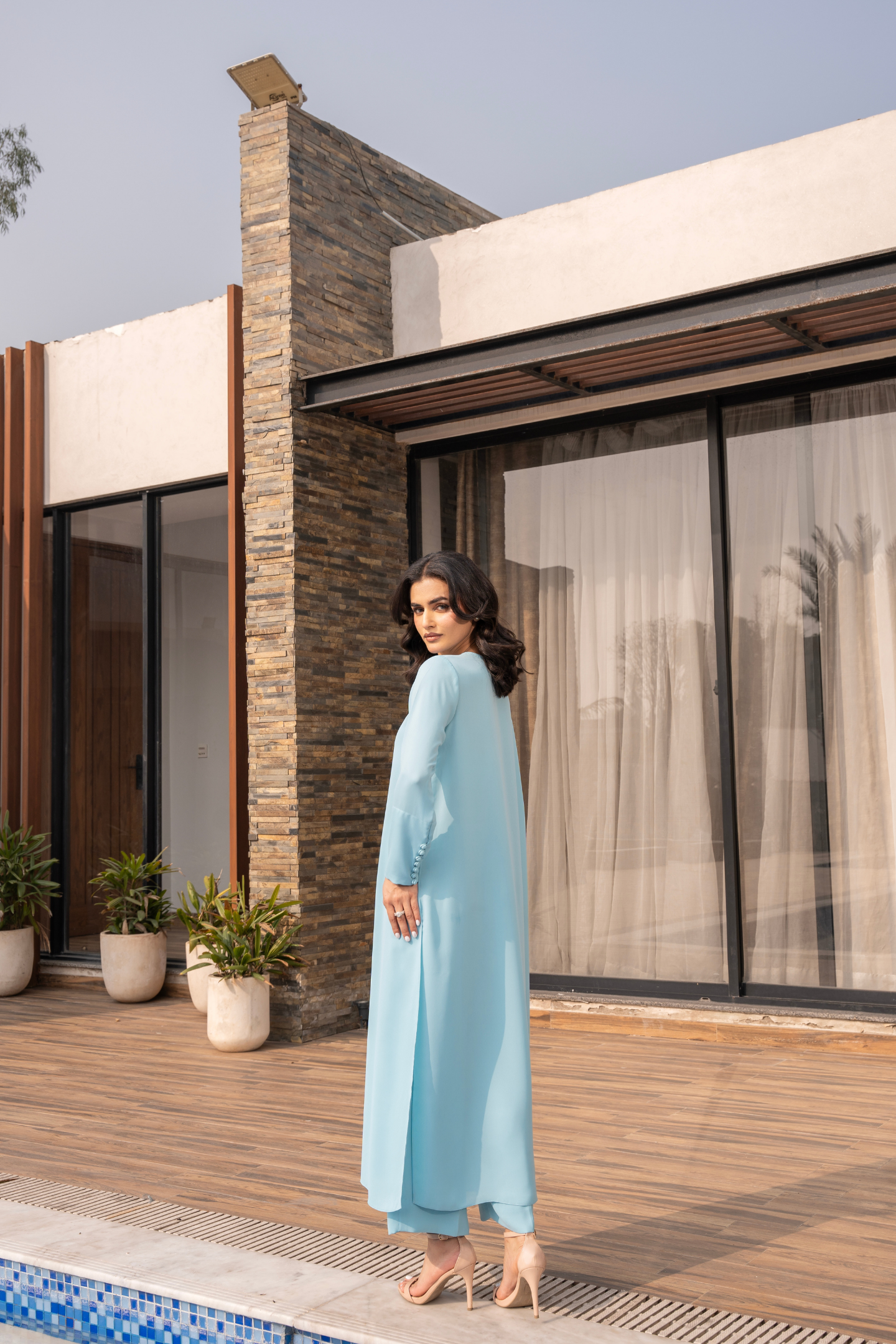 Aqua Turquoise Coord Set