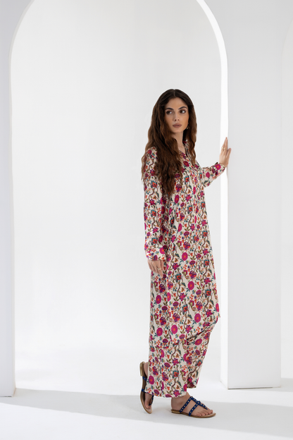 Crimson Poppy - Printed Silk Coord