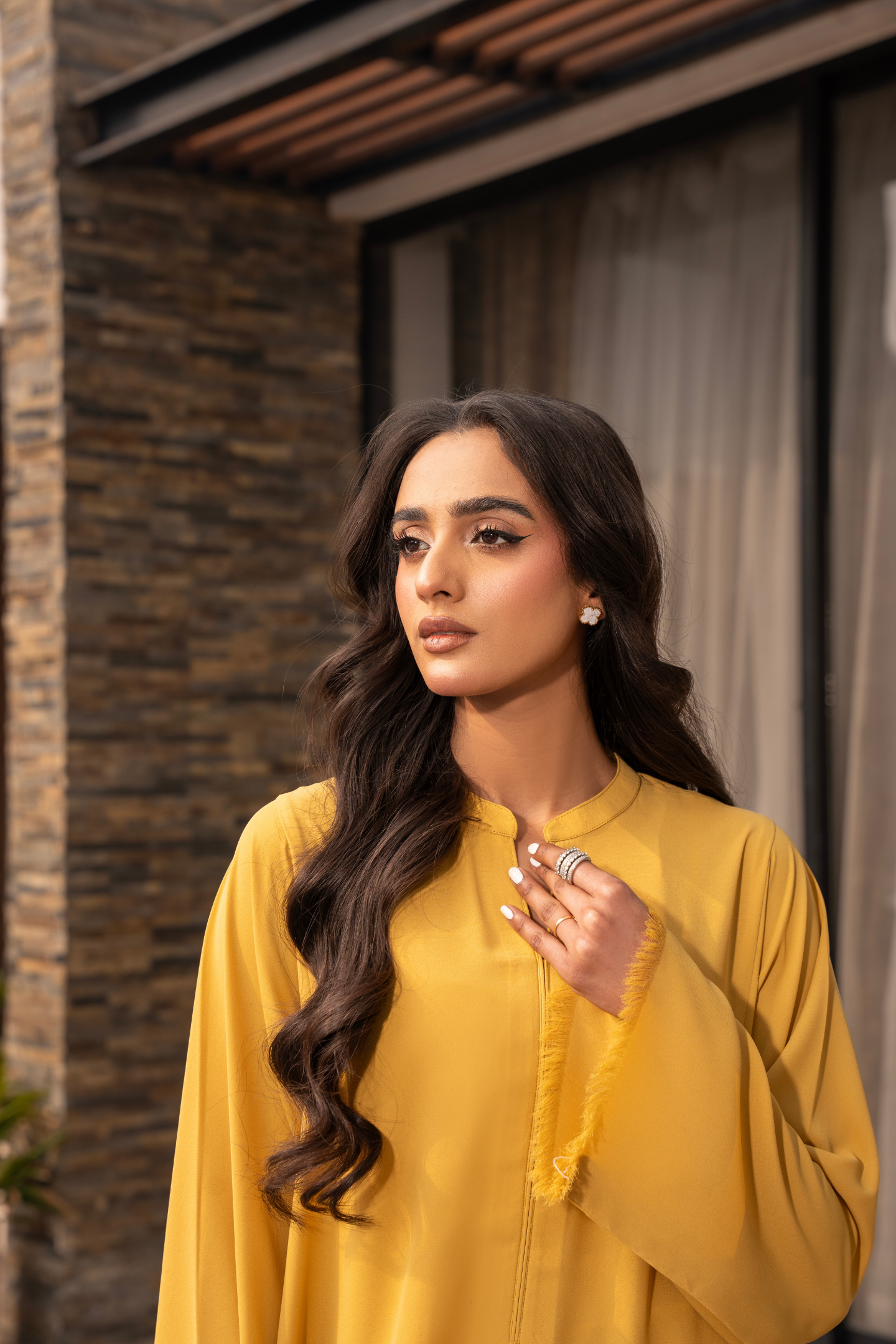 Spicy Mustard Fringe Coord Set