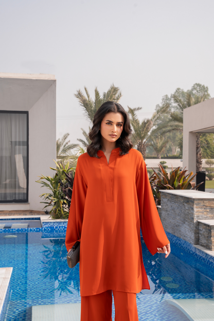 Burnt Orange Coord Set