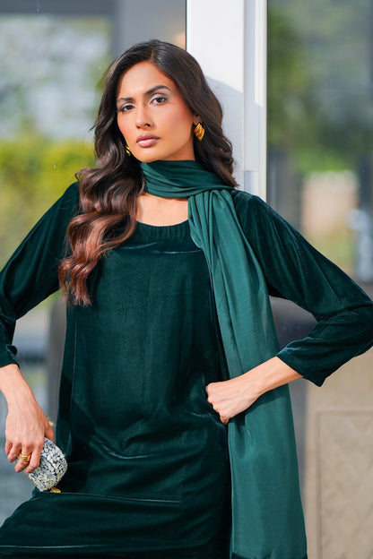 Bottle Green Farshi Shalwar Set