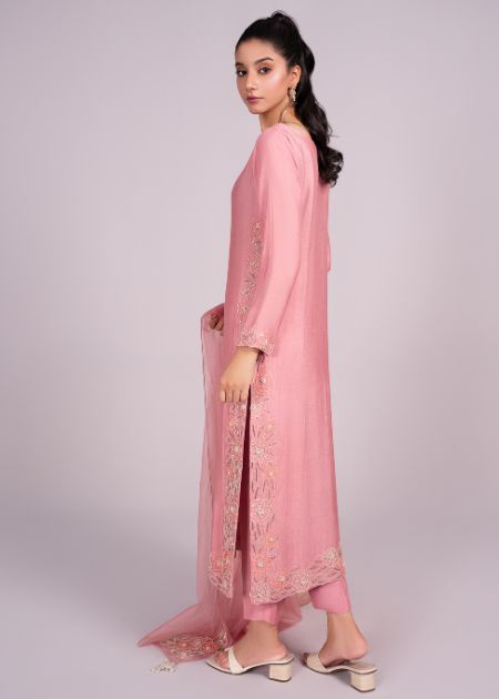 TeaPink Embroidered