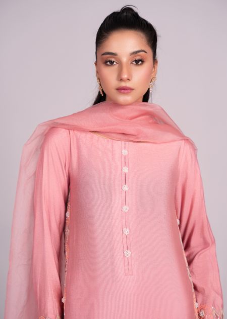 TeaPink Embroidered